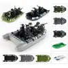 Military Camouflage Rubber Boat Rescue Canoeing Lifeboat Kayaking Infantry Army MOC Building Block Brick Brickset ► Photo 1/2