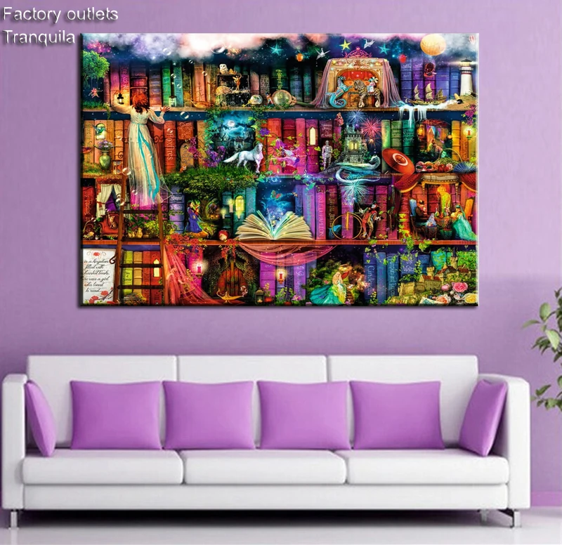 

diamond embroidery for children diamond mosaic book space Full square diamond embroidery 5 d Crystal Diamond new living room