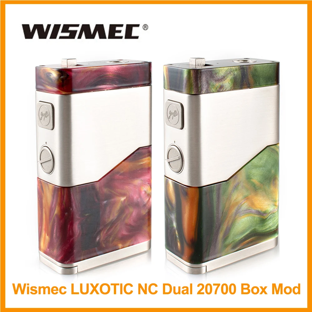 

Original WISMEC LUXOTIC NC 20700 Box MOD Output 250W Wattage By Dual 18650/20700 battery Not included Electronic Cigarette