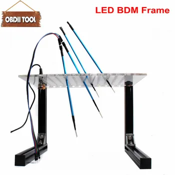 

Newest Bdm frame NEW LED BDM FRAME ECU Programming Adapter 4pcs Probe Pens For KESS KTAG FGTECH LED Light Mesh Assistant