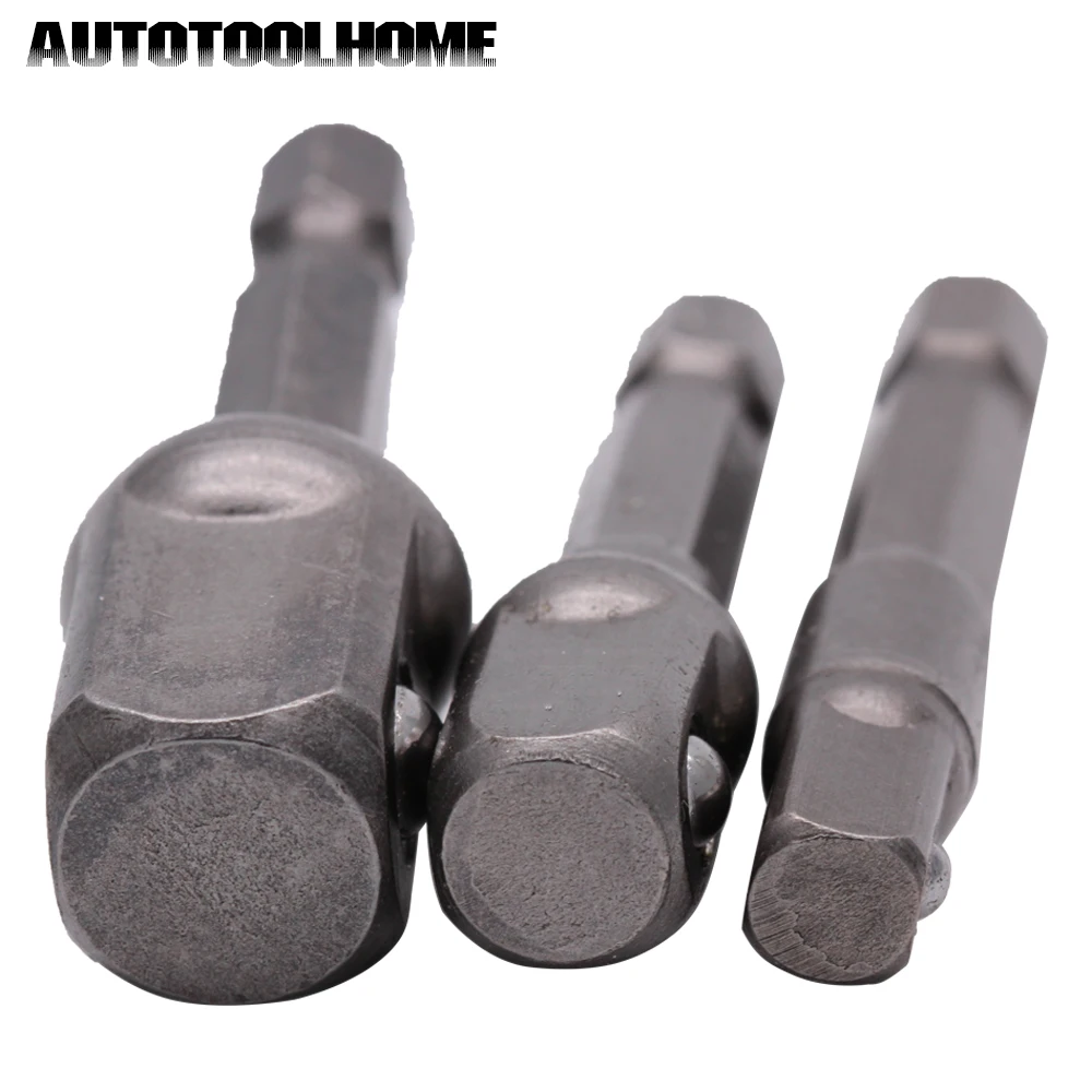 3 шт. 1/4" 3/8" 1/2" Адаптер переходной на Посадочный Присоединительный квадрат