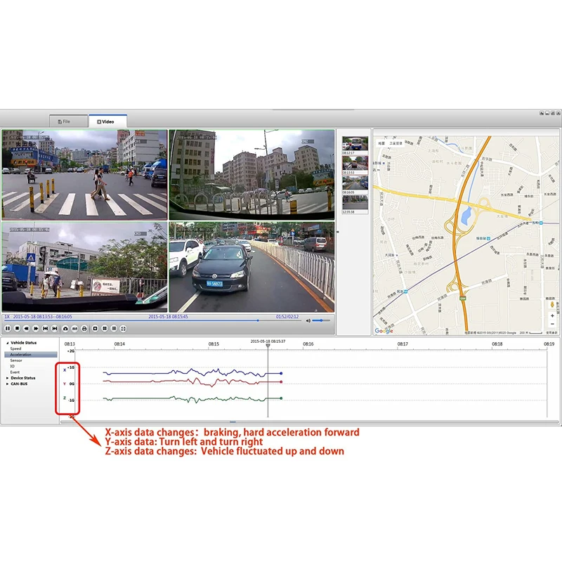 GreenYi 4 сбоку камеры 7 дюймов Автомобильный монитор канала AHD 720P H.264 Мобильный DVR