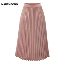 Новинка весна лето Женская высокая эластичная юбка в складку Женская Корейская однотонная винтажная юбка Женская Harajuku Kawaii высокая талия юбки