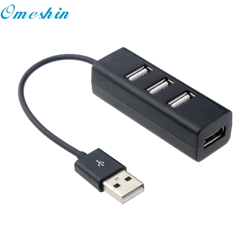 4 портовый сплиттер концентратор адаптер мини USB 2 0 высокоскоростной для ПК