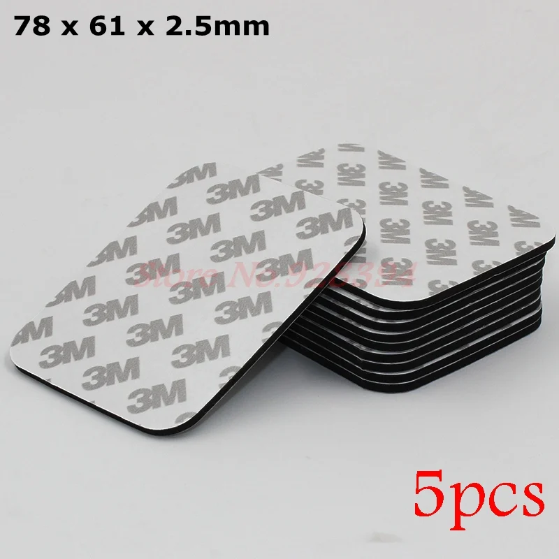 5 шт Черный 78x61mmx2. мм 3 м 9080 Двухсторонняя клейкая лента пены Ева для авто Изделия