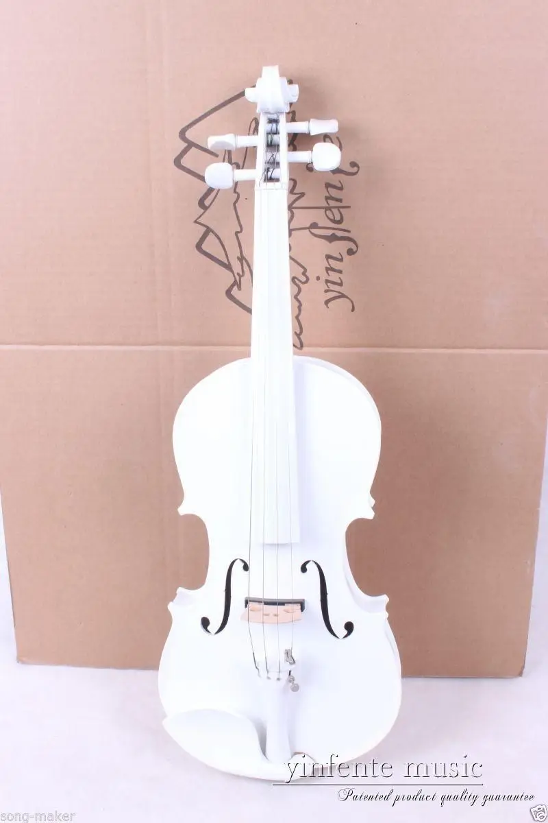 

New 4/4 Electric Violin Powerful Sound High quality Nice Sound white #016
