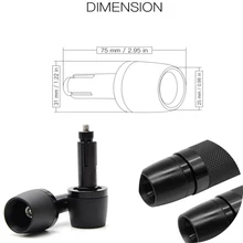 Универсальный Мотоцикл с ЧПУ 7/8 ''рукоятка гири руль Грипсы кепки для YAMAHA HONDA KTM SUZUKI KAWASAKI уличный велосипед