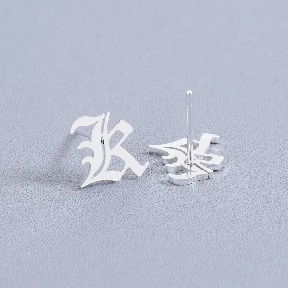 Chandler Letter Earring Capital K Stud Earring For Women European Brand Handmade Goemetrical Stainless Steel Earrings Jewelry Stud Earrings Aliexpress