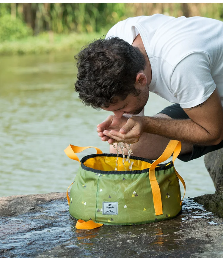 Naturehike Сверхлегкий складной 10L/16L портативный ведро открытый умывальник складной контейнер для воды кемпинг Пикник мыть ведро