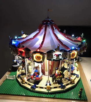 

Kyglaring led light kit with battery box for 10196 and 15013 City Street Grand Carousel Model ( not include the carousel)