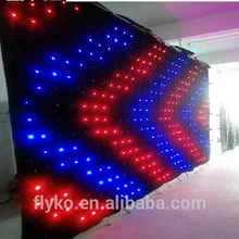 Большой размер светодиодный гибкий занавес экран play matrix video