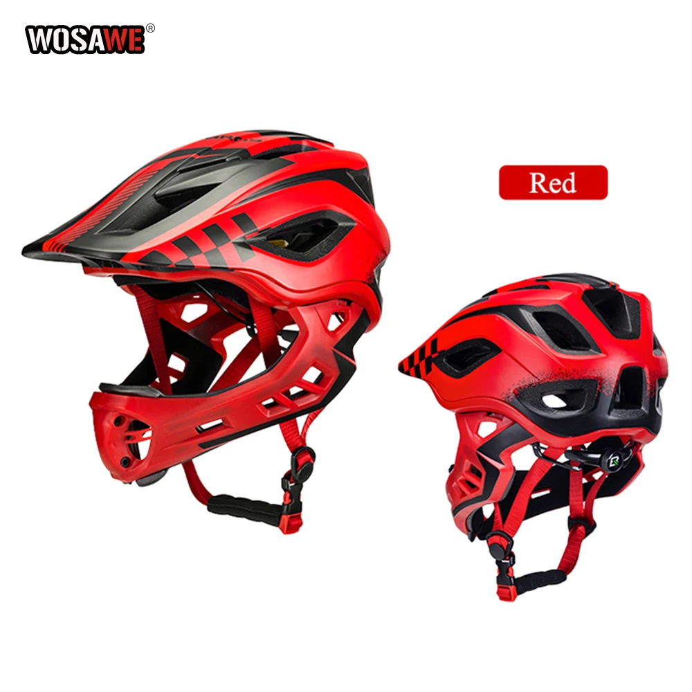 

2 In 1 Children Motorcycle Helmets EPS Parallel Car Motocross Downhill DH Boy Girl Protective Sport Safety Hlelmet for Kids