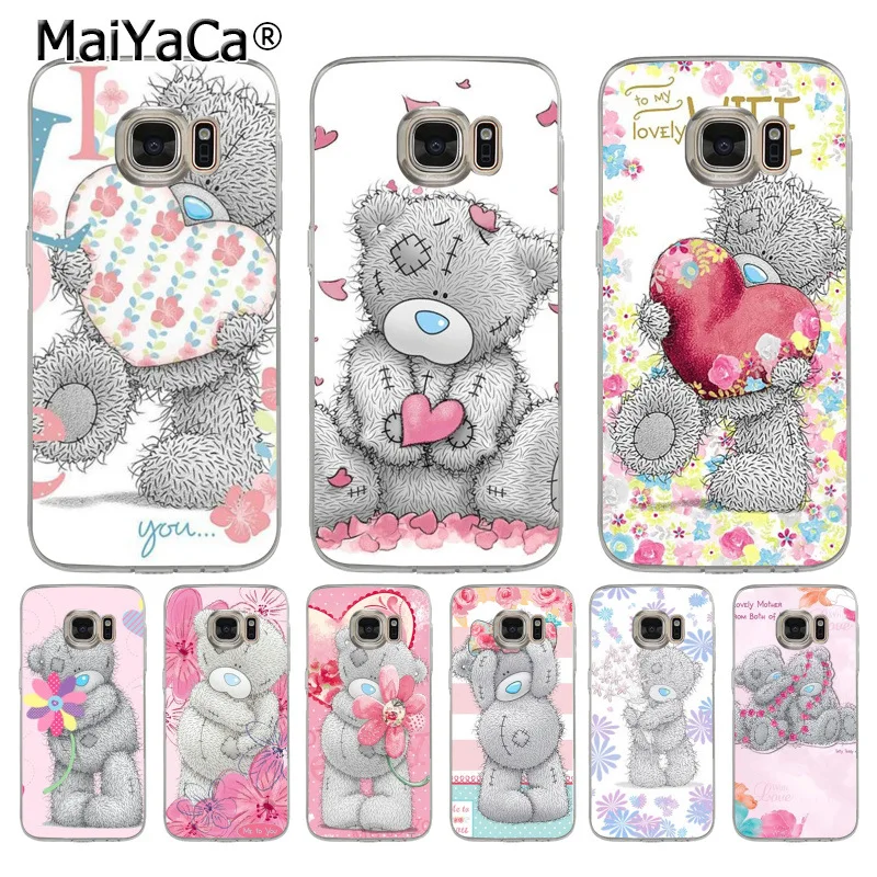 

MaiYaCa Tatty Teddy Me To You Coque Shell Phone Case for Samsung S5 S6 S7 Edge S8 Plus S6 Edge Plus S9 S9Plus