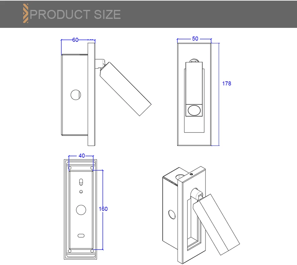 Sconce da Lâmpada de Parede Lâmpada de Cabeceira Luz da Parede Moderna Levou Dispositivo Elétrico Carregador Usb Iluminação Luz Wallland Ac110260v 9 Luminárias de parede