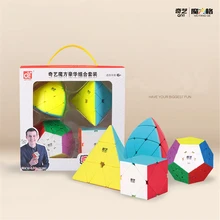 Qiyi специальная форма волшебный куб Набор Обучающие игрушки для тренировки мозга-красочные