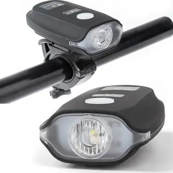 

Adajustable Mountain Bike Headlights Warning Lights USB Charging Headlights Bicycle Lights 300 Lumens Highlight Headlights