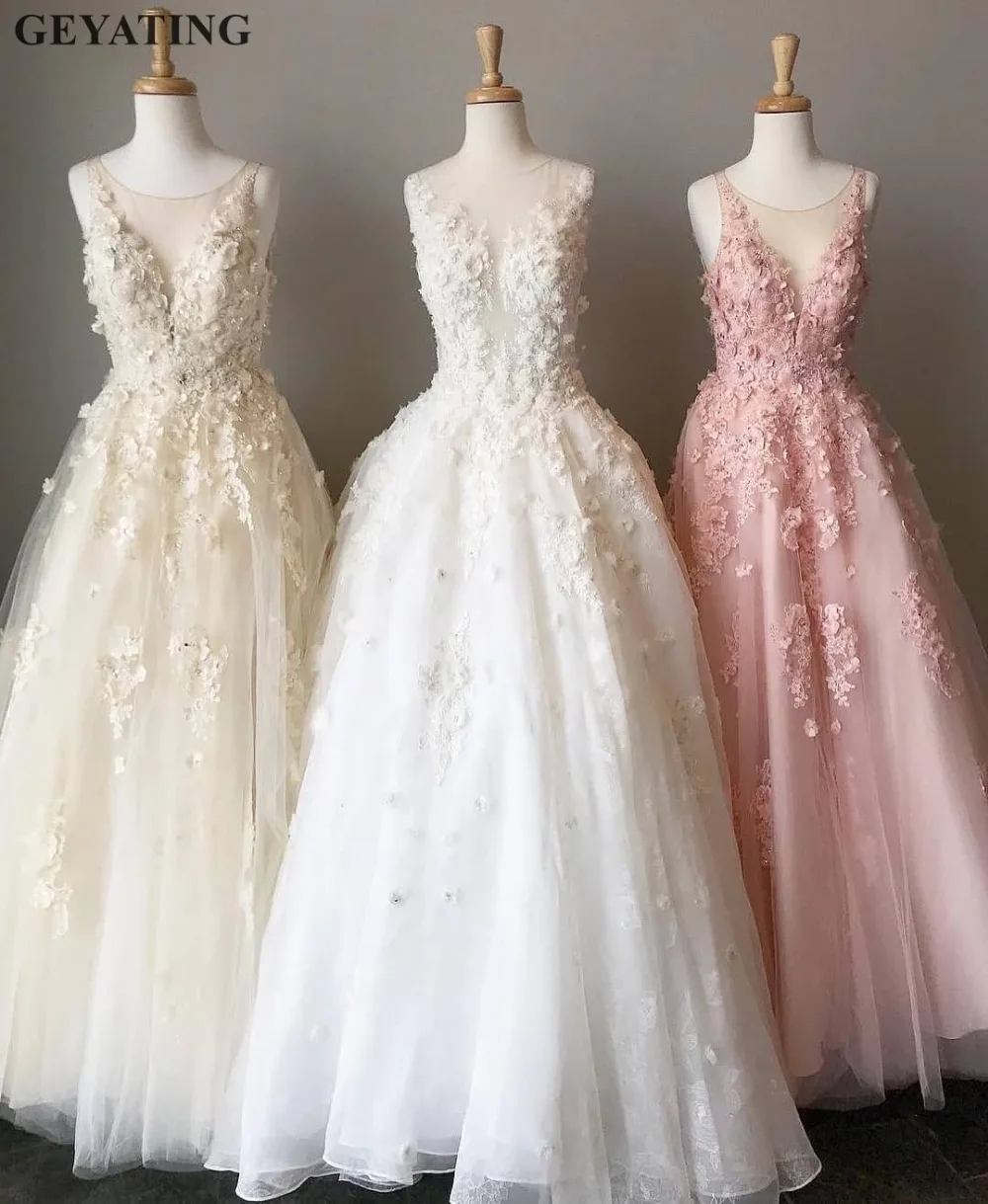 Elegant Wit Tulle Roze Kant Flora Prom Jurken 2020 Lange Real Foto 'S A-lijn Kralen Vrouwen Avondjurk Girl Party jassen Elegant Wit Tulle Roze Kant Flora Prom Jurken 2020 Lange Real Foto 'S A-lijn Kralen Vrouwen Avondjurk Girl Party jassen
