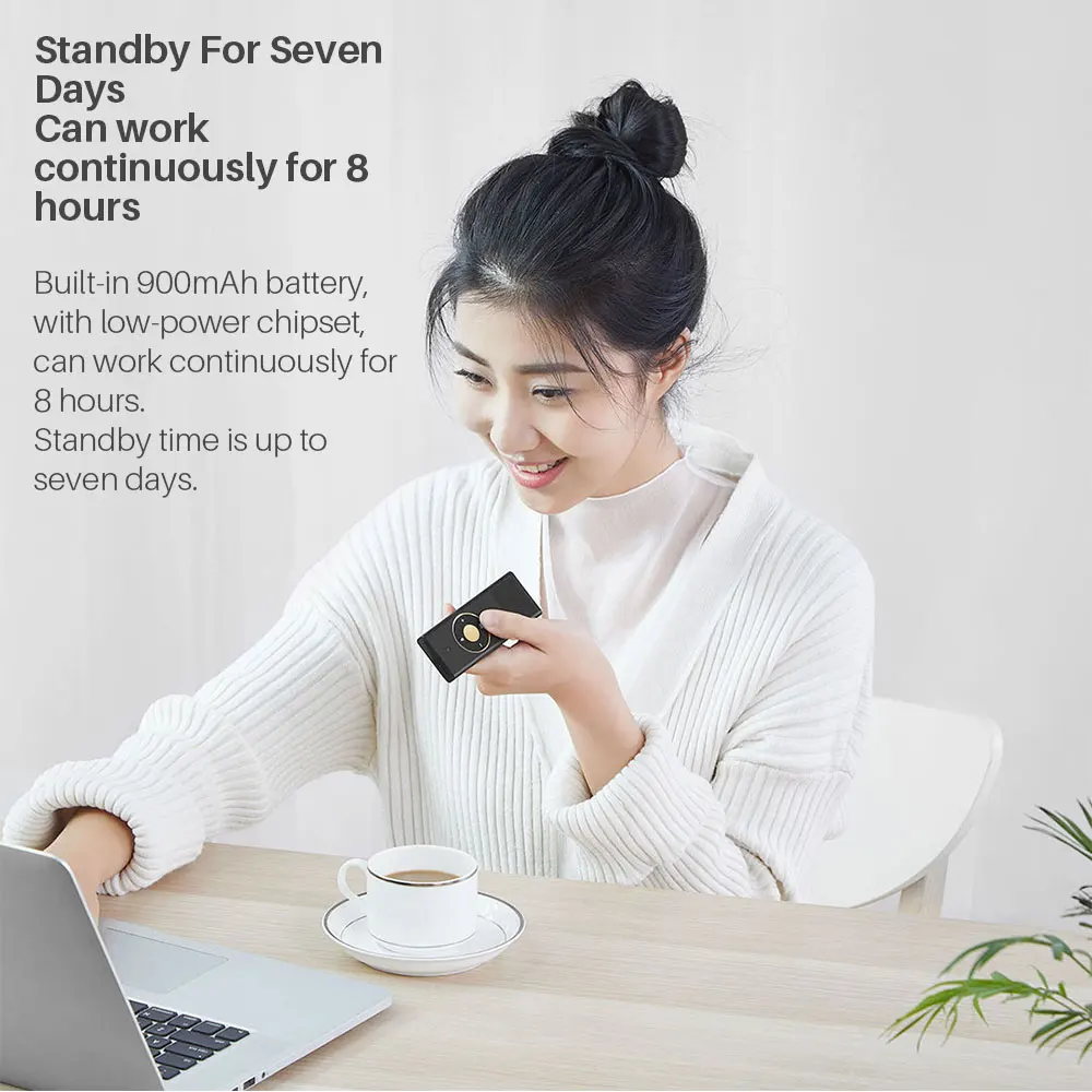  Xiaomi Mijia Konjac AI Pro Voice Translator 15 Languages Built-in 900mAH Battery 7 Days Standby 8h 