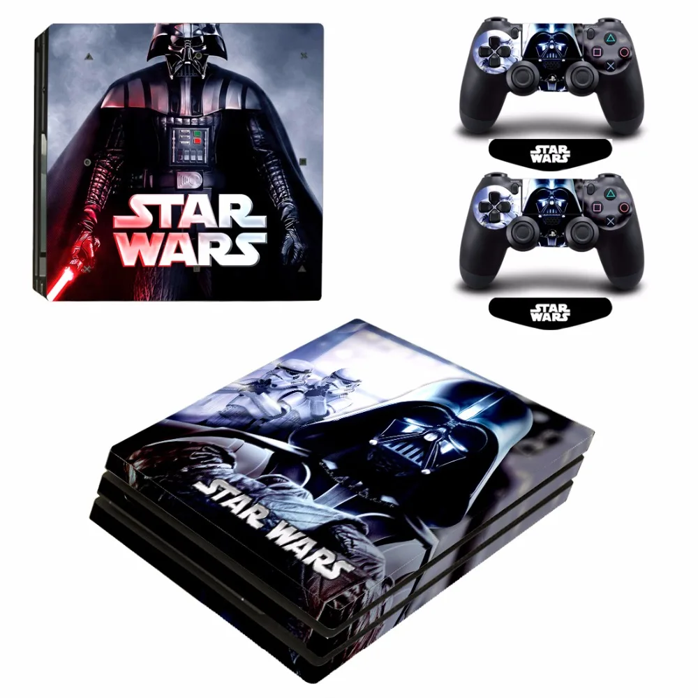 Виниловый чехол ARRKEO Star Wars Jedi Knight Наклейка Наклейки для Sony PlayStation 4 PS4 Pro консоль и 2