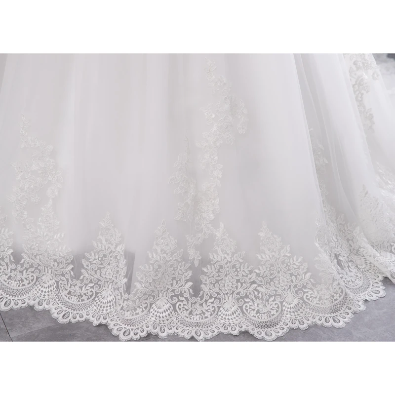 Miaoduo Vestido De Noiva Plus SIze High Neck IIIusion Back Long Sleeve Wedding Gowns 2022 Ball Gown Wedding Dresses for Women wedding dress for women