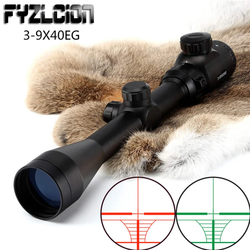 

Strikeball Scope 3-9X40E Red Green Illuminated RifleScope Hunting Crossbow Rifle Scope For .177 .22 Caliber Airguns Sight