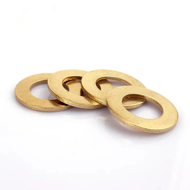 100pcs M2 M2.5 M3 M4 M5 M6 Brass Flat Washer Copper Plain Washer Metal