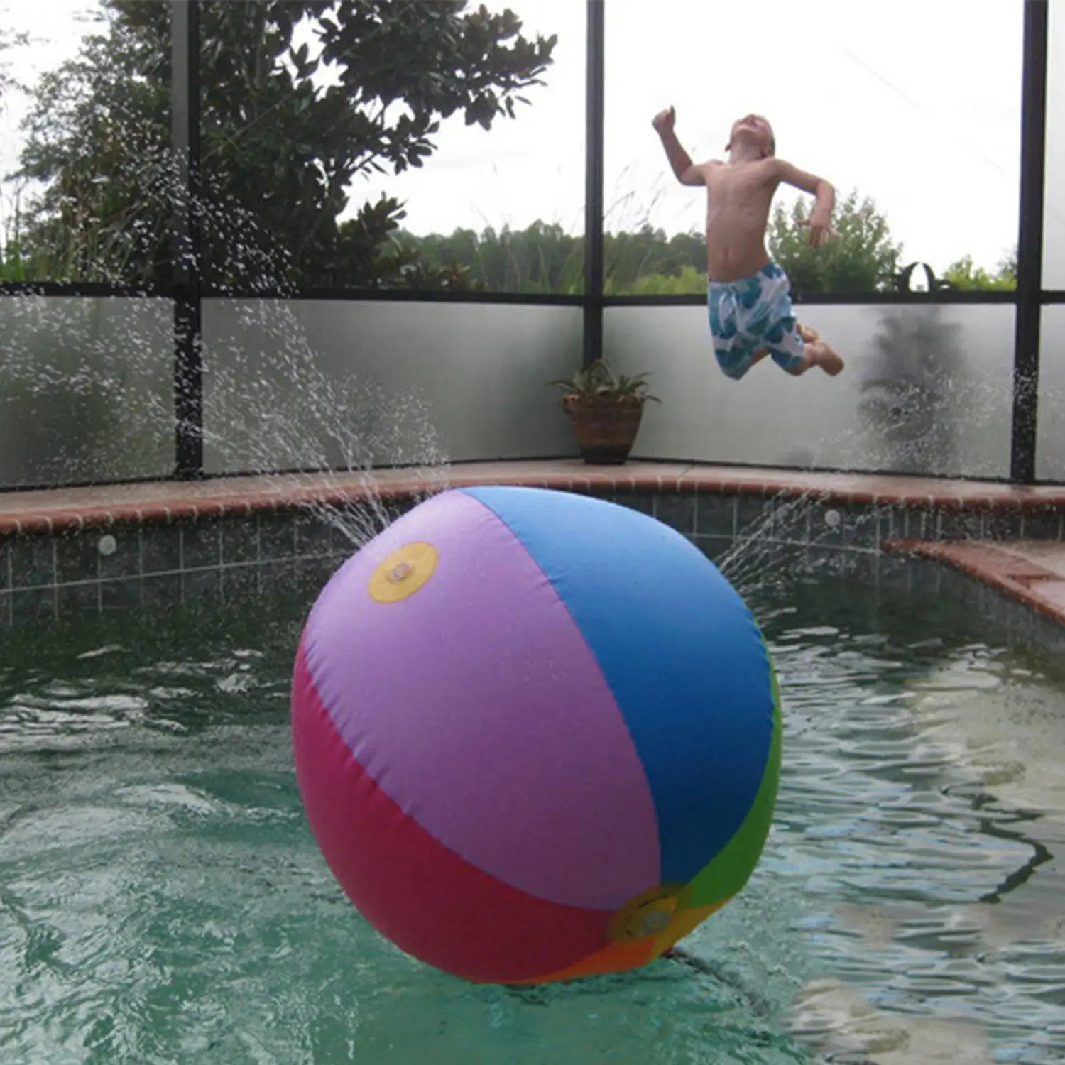 

Inflatable Outdoor Beach water ball Lawn play ball Bath Swim Toy beach Kids Toys