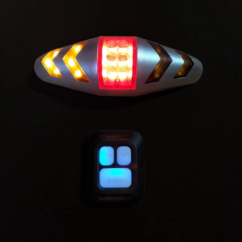 Excellent Bicycle rear light Wireless Bike Turning Light LED Taillight with Rear Turn Signal mode taillight Rear safety lights 3