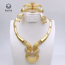 parure bijoux femme Plaque Or dubai 18k gold plated bijoux africain ensemble Ethiopian gold plated Nigerian wedding jewelry set 2018 fashion ethnic boho jewelry set gold color nigerian bridal wedding bijoux african beads jewellery sets parure bijoux femme