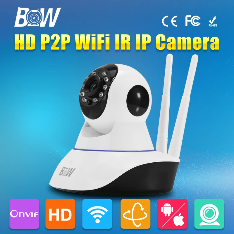 HD 720P WiFi IP Camera Wireless IR Cut Night Vision Two Way Audio P2P Surveillance Security