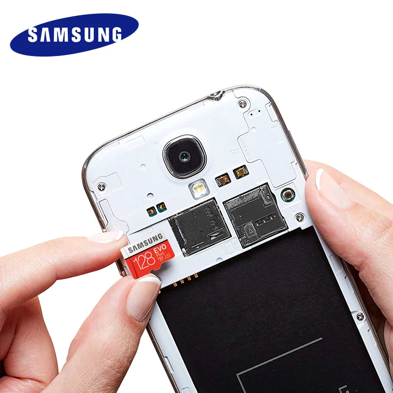 SAMSUNG 100% оригинал TF Micro SD карта памяти MicroSD EVO Plus класс 10 U3 32 Гб 64 128 ГБ 256 Смартфон