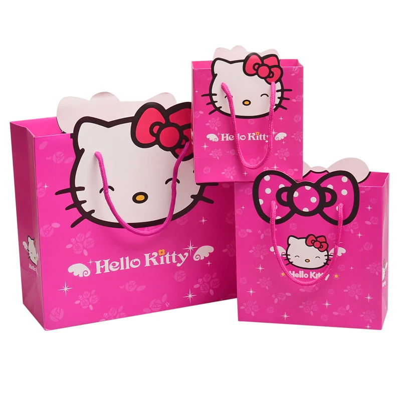 Рисунок Hello Kitty Cat серии Бумага мешочек дети День рождения подарки вечере оптовая
