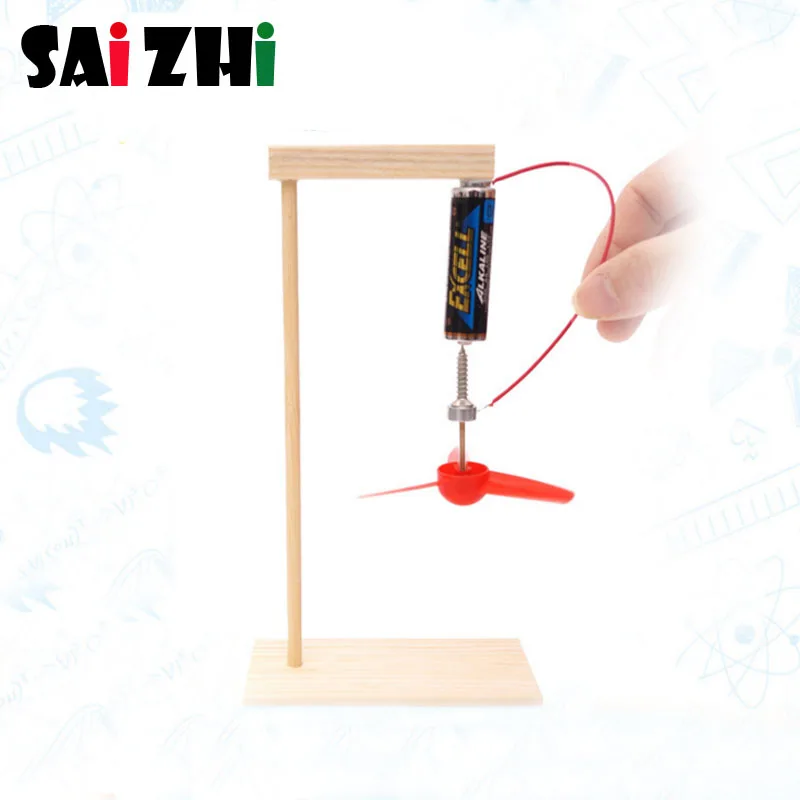 

Saizhi Model Toy Diy Electric Toy Electromagnetic Fan Developing Intelligent STEM Motor Magnetic Toy Birthday Gift SZ3330