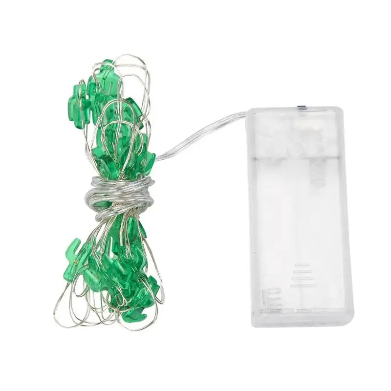 

2m 20LED Light String Cactus Copper Wire Garland Fairy Lamp Home Xmas Festival Wedding Party Bedroom Decoration