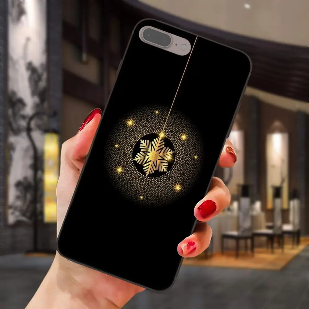 Новые чехлы для телефонов Apple iPhone 4 4S 5 5S SE 6 6S 7 8 Plus X XS Max XR Рождество Снежинка Олень