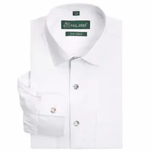 С длинным рукавом Обычная по размеру Для мужчин рубашки классические Стиль высокое качество Бизнес официальная рубашка с красивыми пуговицами азиатские Размеры