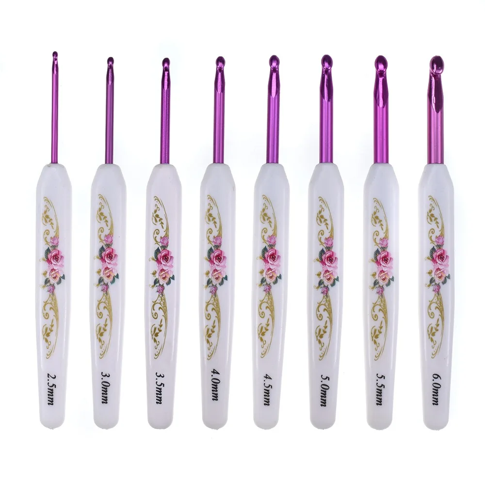New 2.5 6.0mm Crochet Knitting Needles DIY Crochet Hooks Needles Set Yarn Craft Knitting Tool ...