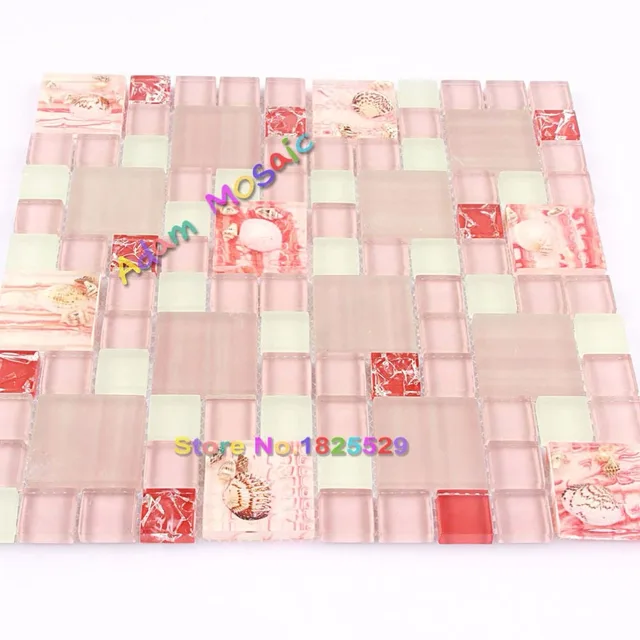 mosaikfliesen wei, rosa mosaik fliesen conch backsplash glas weiß fliesen küche wand, Design ideen