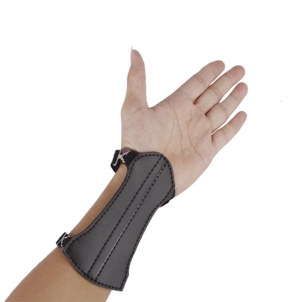 Artificial Cow Leather  Archery Arm Guard Protect Safe Hunting Gear
