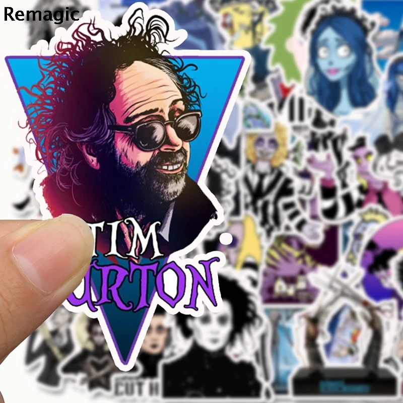 50 шт. Tim Burton pasters fans Переводные картинки Скрапбукинг diy наклейки для украшения телефона водонепроницаемые Мультяшные аксессуары Подарки