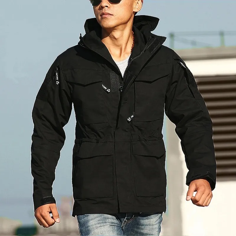 awesome  M65 UK US Tactical Military Windbreaker Jackets Mens Waterproof Hoodie Flight Pilot Coat Army Multi