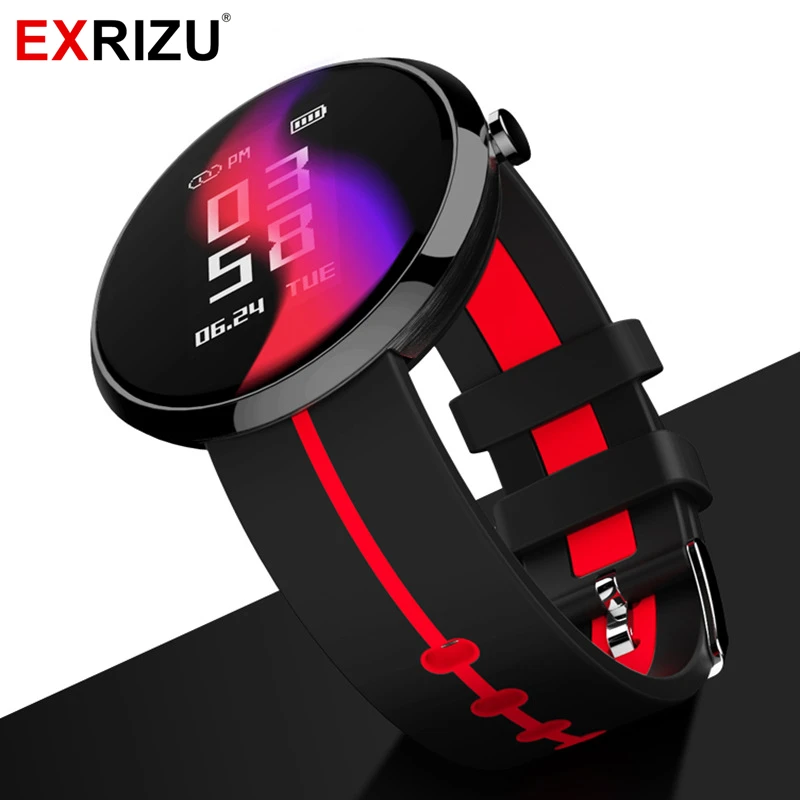 

EXRIZU V06S Bluetooth Smart Wristband Sport Band Pedometer IP67 Waterproof Heart Rate Monitor Blood Pressure Step Health Watch