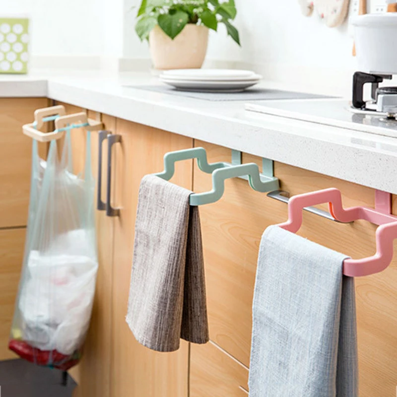 Держатель для мусорного пакета крючка полотенец|kitchen storage|garbage bag rackbag rack |