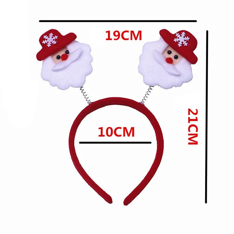 27 стилей, милые рождественские аксессуары для волос, повязка на голову для мальчиков, день рождения, вечеринка, олень, рог, Рождественский ободок SDFG001 - Цвет: snow old man