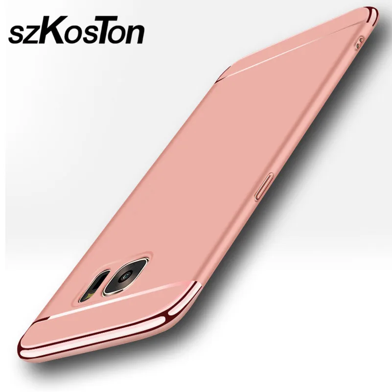 Для Samsung Galaxy S7 S8 случае плюс Чехол PC 3 Булавки 1 жесткий Чехлы для s7 Edge задняя крышка