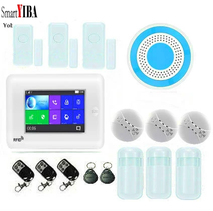 SmartYIBA 3G Home Security Alarm System IP Camera Wireless WIFI Burglar Alarm Sensor Motion Android IOS APP Control Amazon Alexa