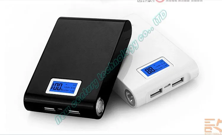 Двойной USB 5V 1A 2A мобильный Мощность банк четыре 18650 Батарея Зарядное устройство коробка для телефона DIY Kit в комплекте