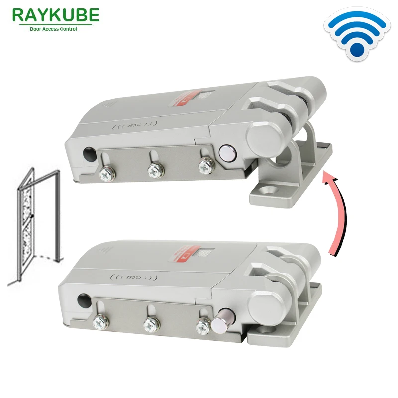  RAYKUBE Electric Door Lock Wireless Control With Remote Control Open & Close Smart Lock Security Do - 32812952145