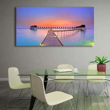 

Canvas Print Poster 16x32 20x40 24x48 28x56 Landscape Canvas Wall Art Nature Picture Painting for Living Room Bedroom Home Decor