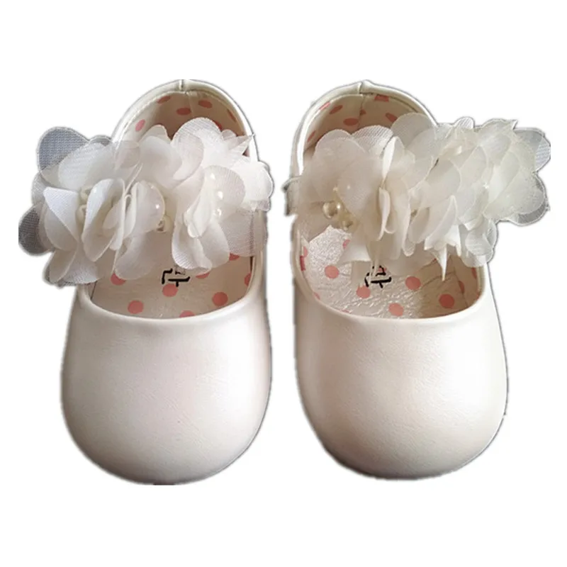 BBWOWLIN First Walkers 12M Baby Toddler Girl Leather Soft Sole Crib